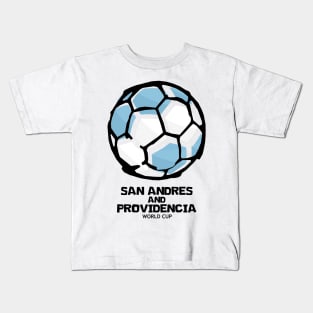 San Andrés and Providencia Football Country Flag Kids T-Shirt